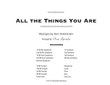 All The Things You Are