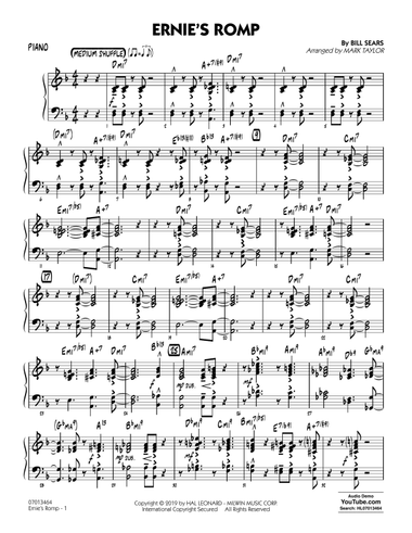 Ernie's Romp (arr. Mark Taylor) - Piano