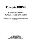 Fantaisie Brillante sur des Thèmes de Carmen for alto saxophone and concert band, Bb clarinet 3 part