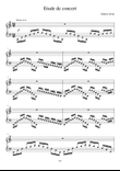 Etude de concert
