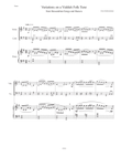 Variations on a Yiddish Folk Tune for Piano Trio