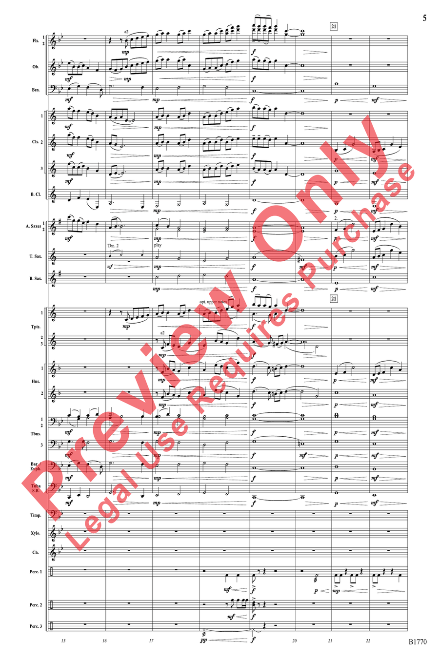 Forgotten Tales of the West Concert Band scores gallery preview page 5