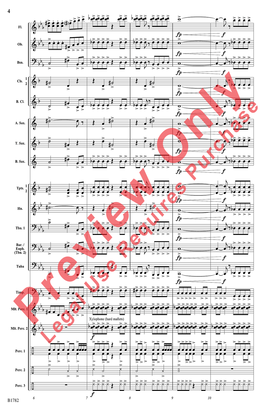 Alarm Concert Band scores gallery preview page 4