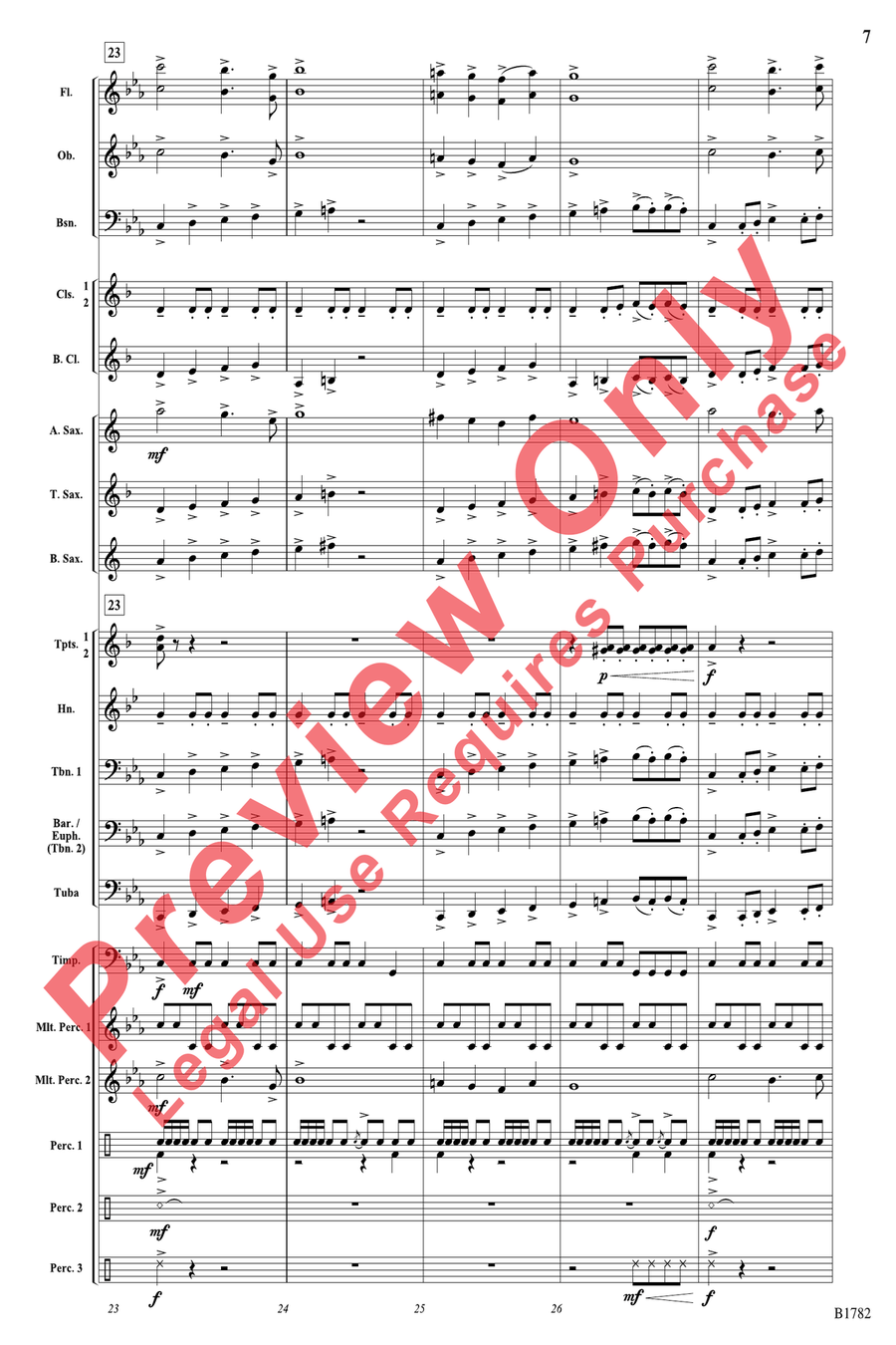 Alarm Concert Band scores gallery preview page 7