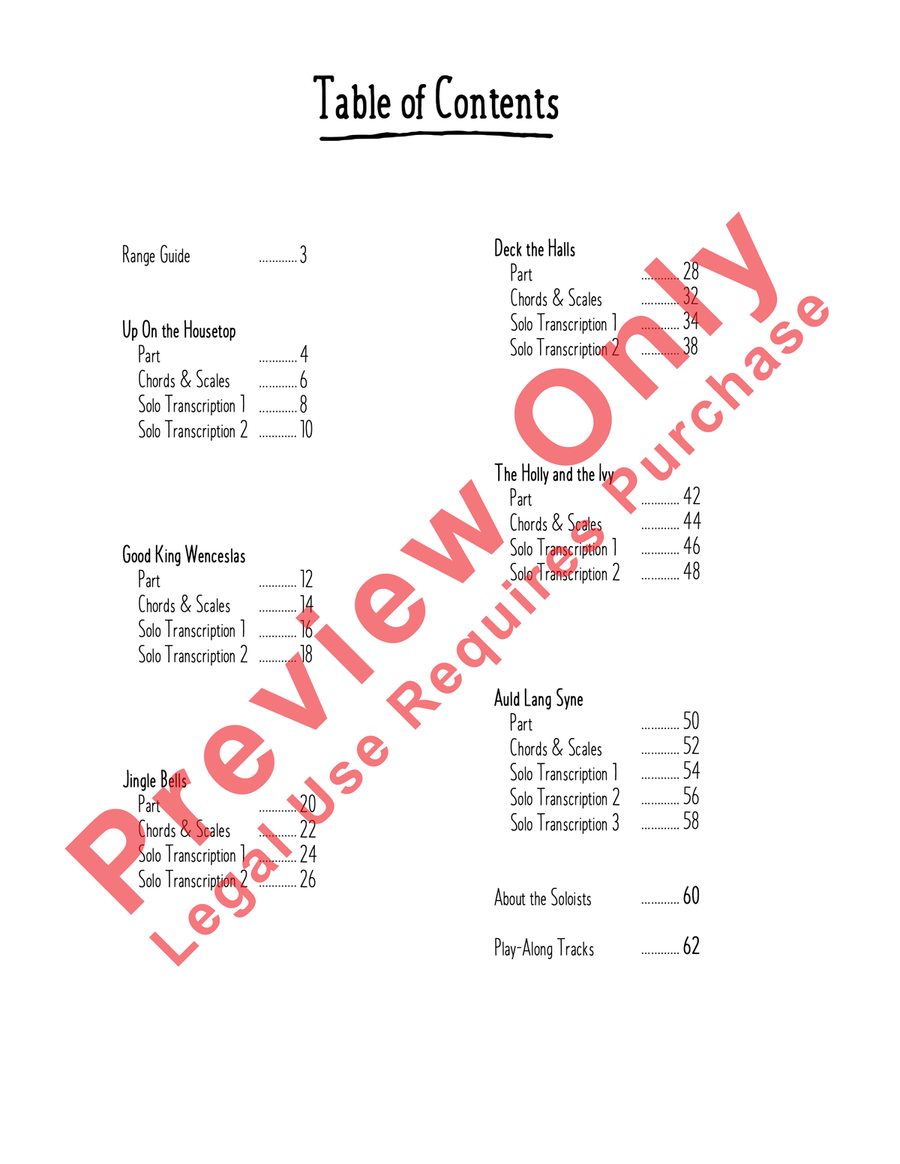 Charting the Course Christmas Collection, Bass Book Concert Band scores gallery preview page 3