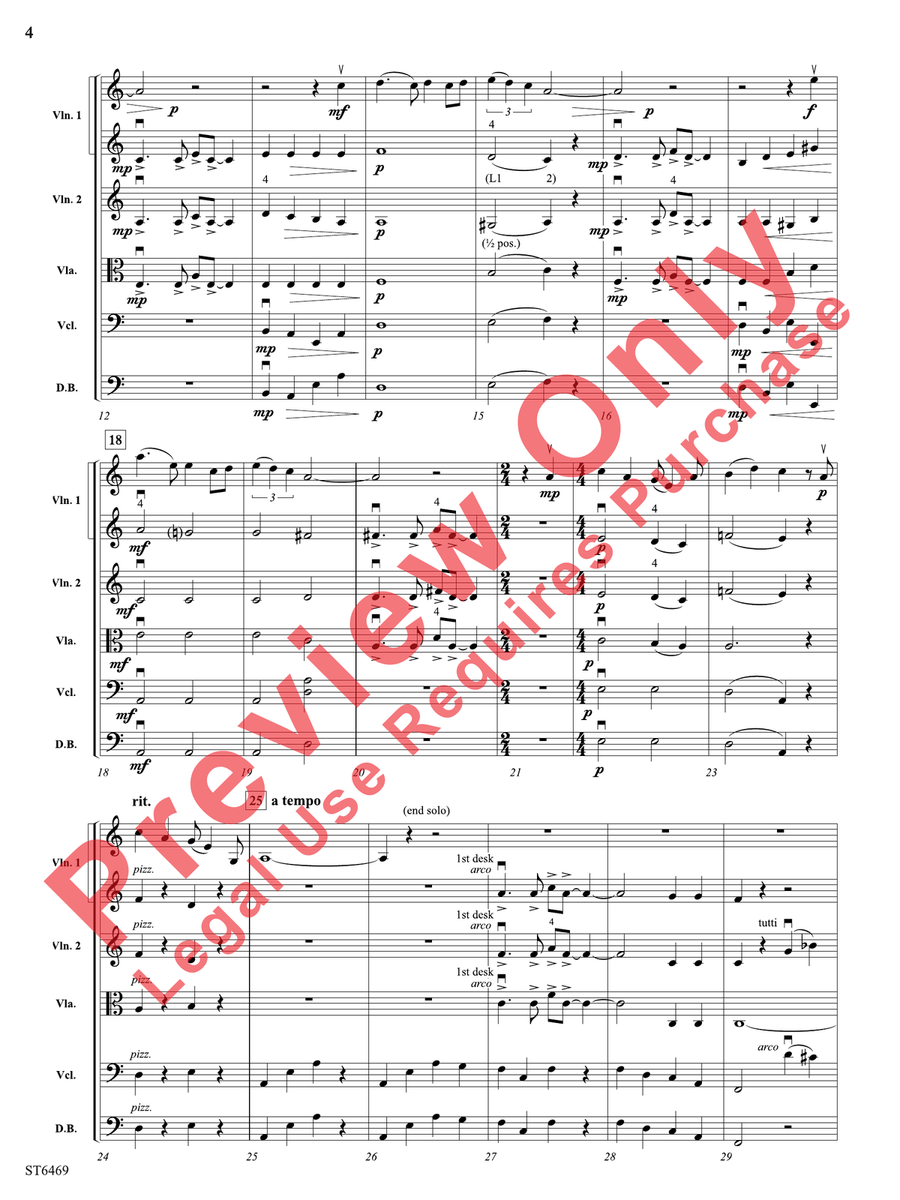 A Long Way from Home A Long Way from Home String Orchestra scores gallery preview page 5