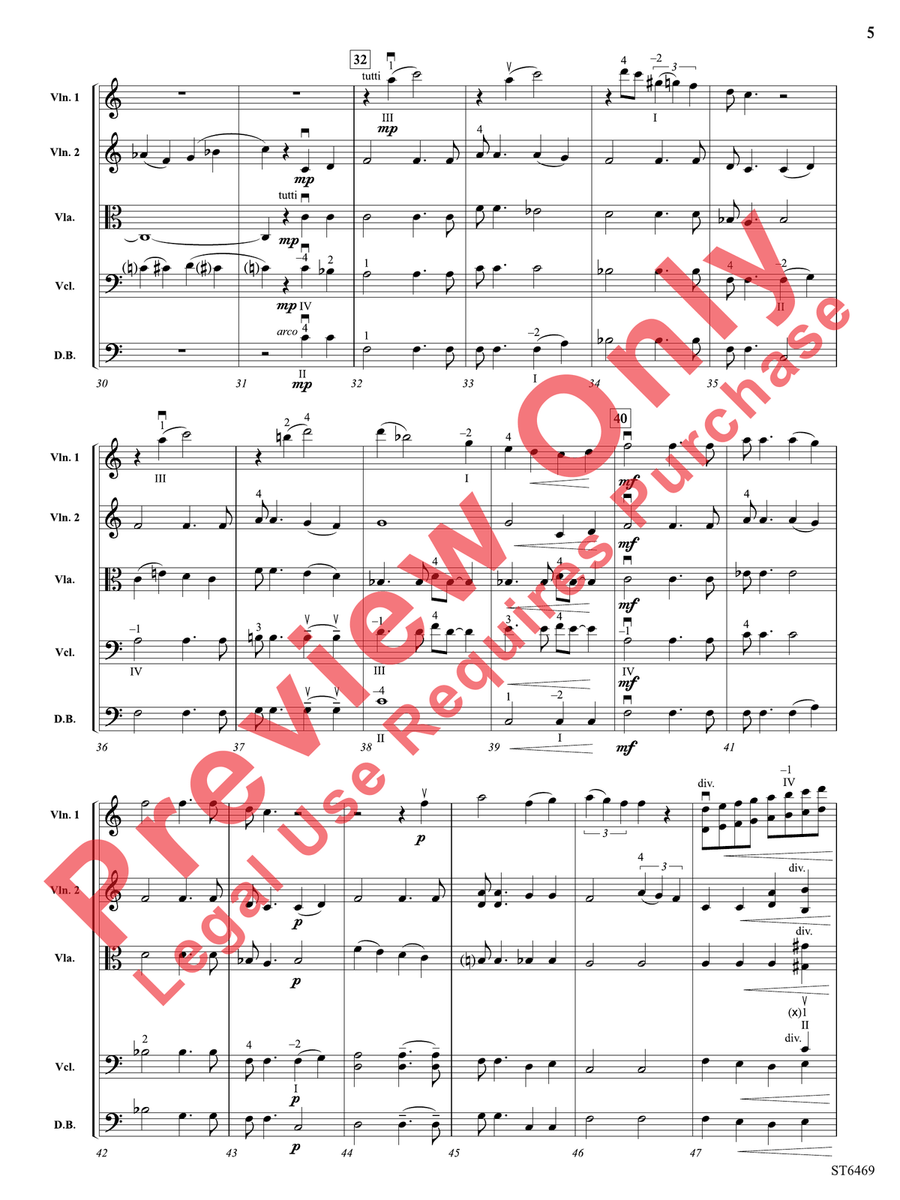 A Long Way from Home A Long Way from Home String Orchestra scores gallery preview page 6