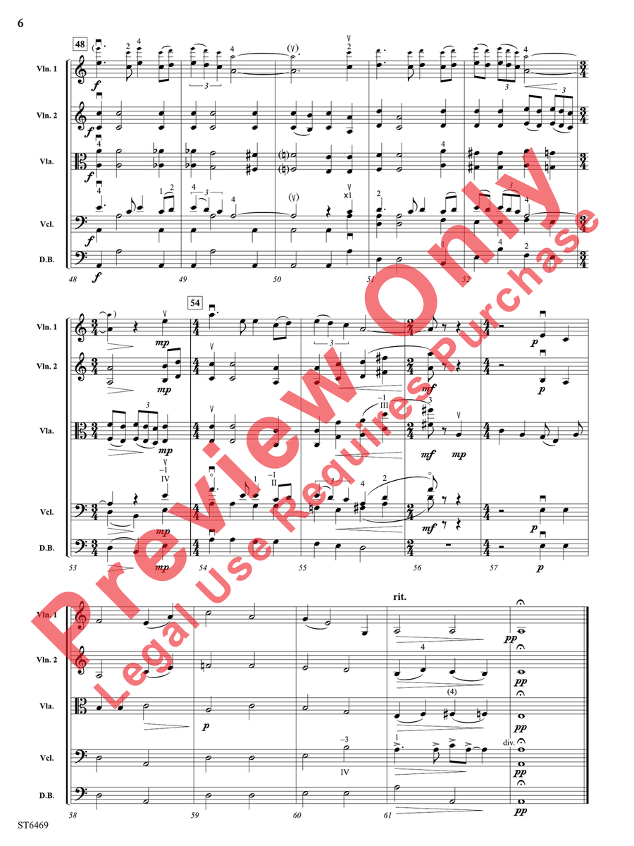 A Long Way from Home A Long Way from Home String Orchestra scores gallery preview page 7