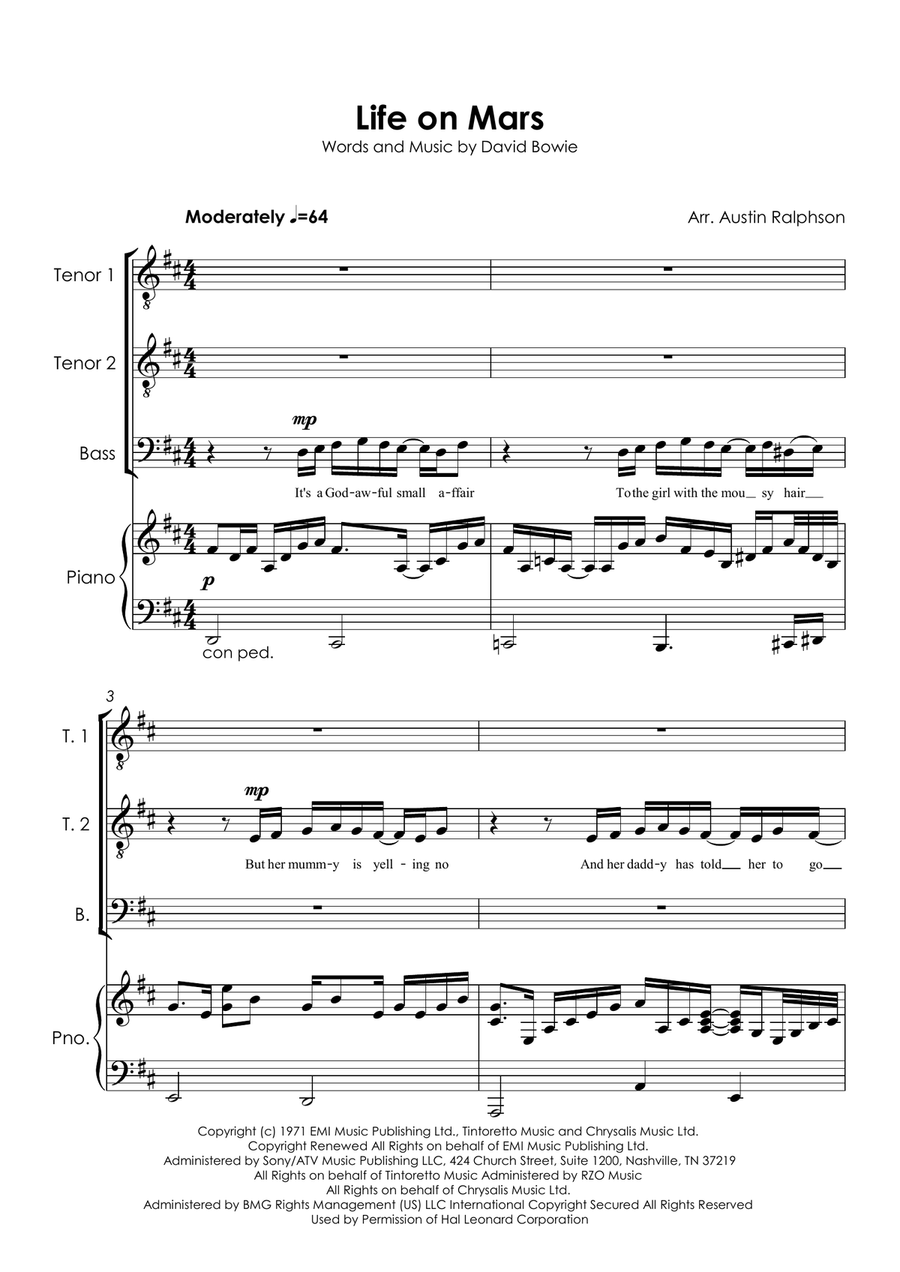 Life On Mars Small Ensemble scores gallery preview page 2