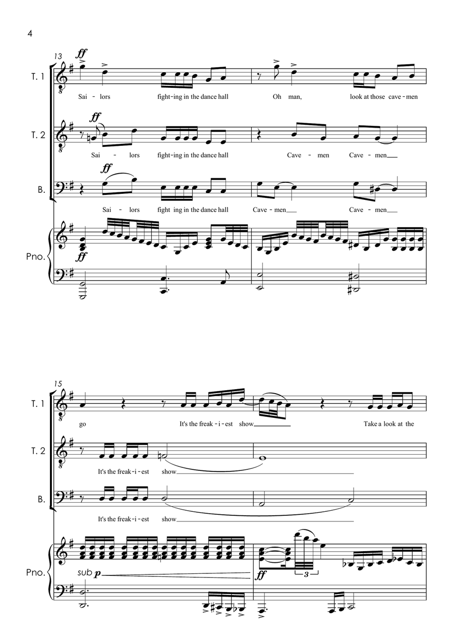 Life On Mars Small Ensemble scores gallery preview page 5