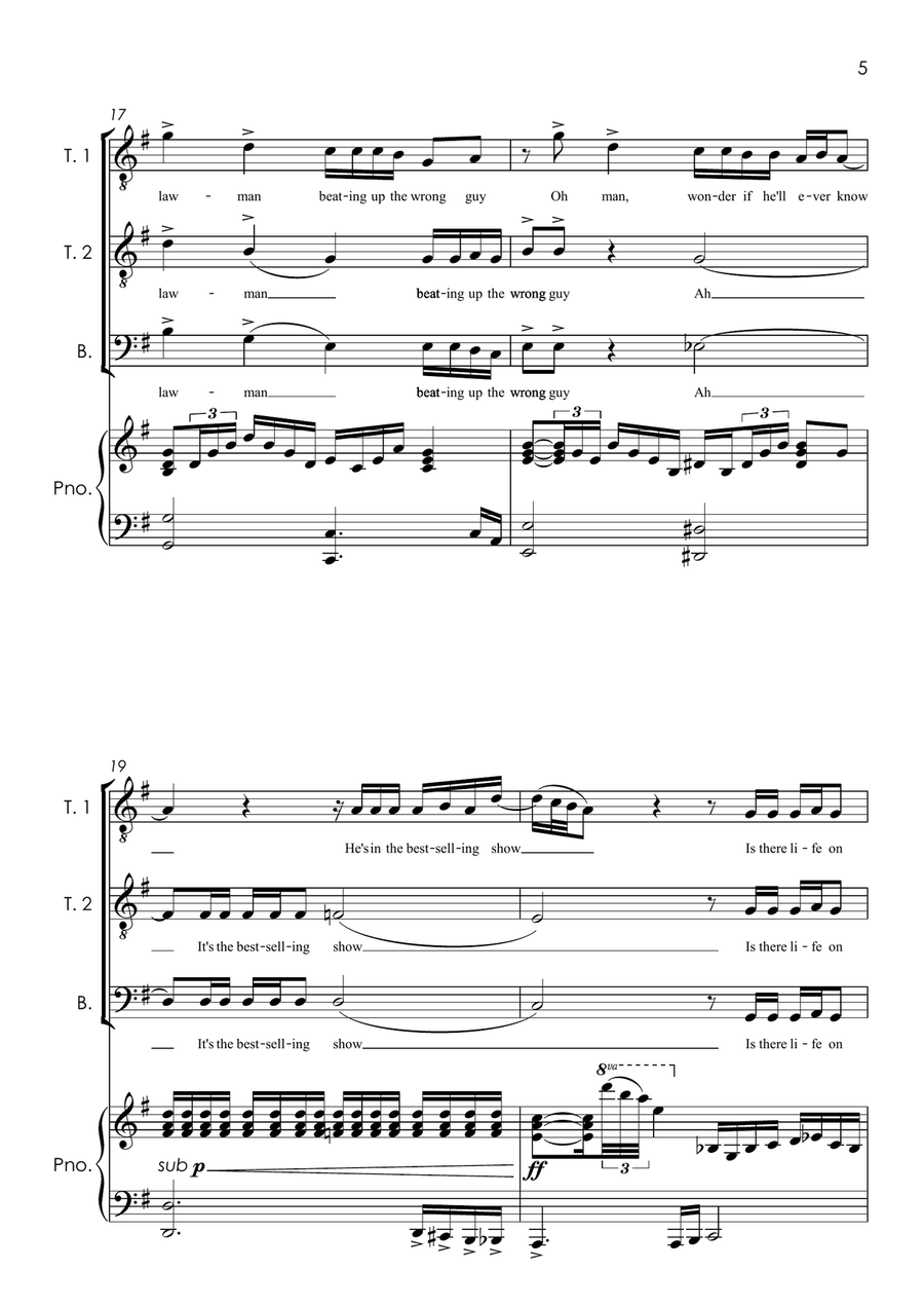 Life On Mars Small Ensemble scores gallery preview page 6
