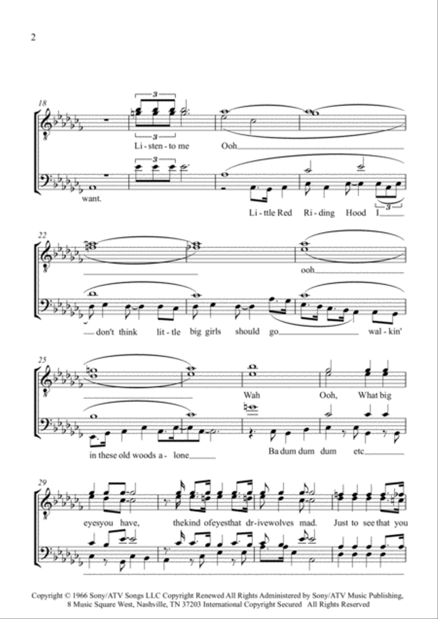 Lil' Red Riding Hood Choir scores gallery preview page 2
