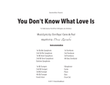 You Don't Know What Love Is