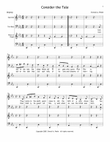 Consider the Tale - Choir Version (includes unlimited license to copy)