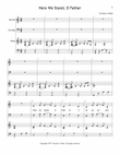 Here We Stand, O Father - Choir Version (includes unlimited license to copy)