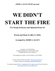 We Didn't Start The Fire
