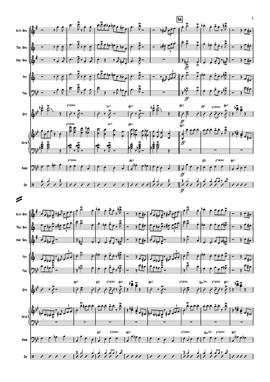 Go Daddy-o Go Daddy-o Large Ensemble scores gallery preview page 3
