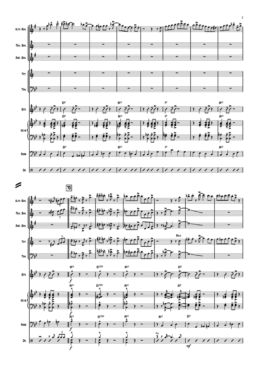 Go Daddy-o Go Daddy-o Large Ensemble scores gallery preview page 5