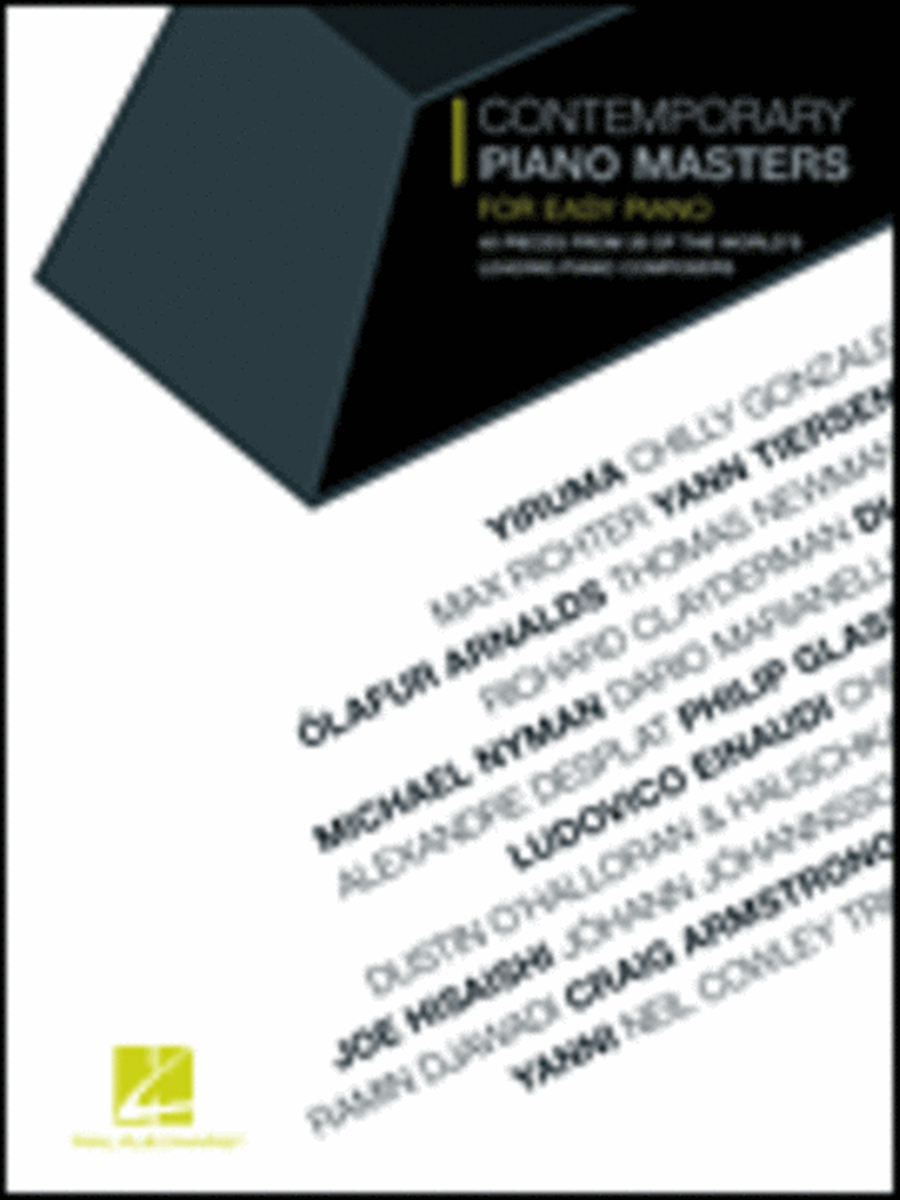 Contemporary Piano Masters Easy Piano scores gallery preview page 1