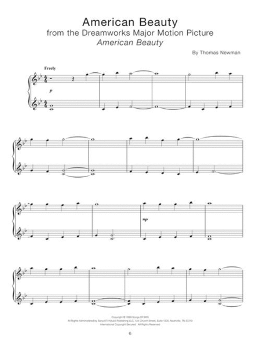 Contemporary Piano Masters Easy Piano scores gallery preview page 5
