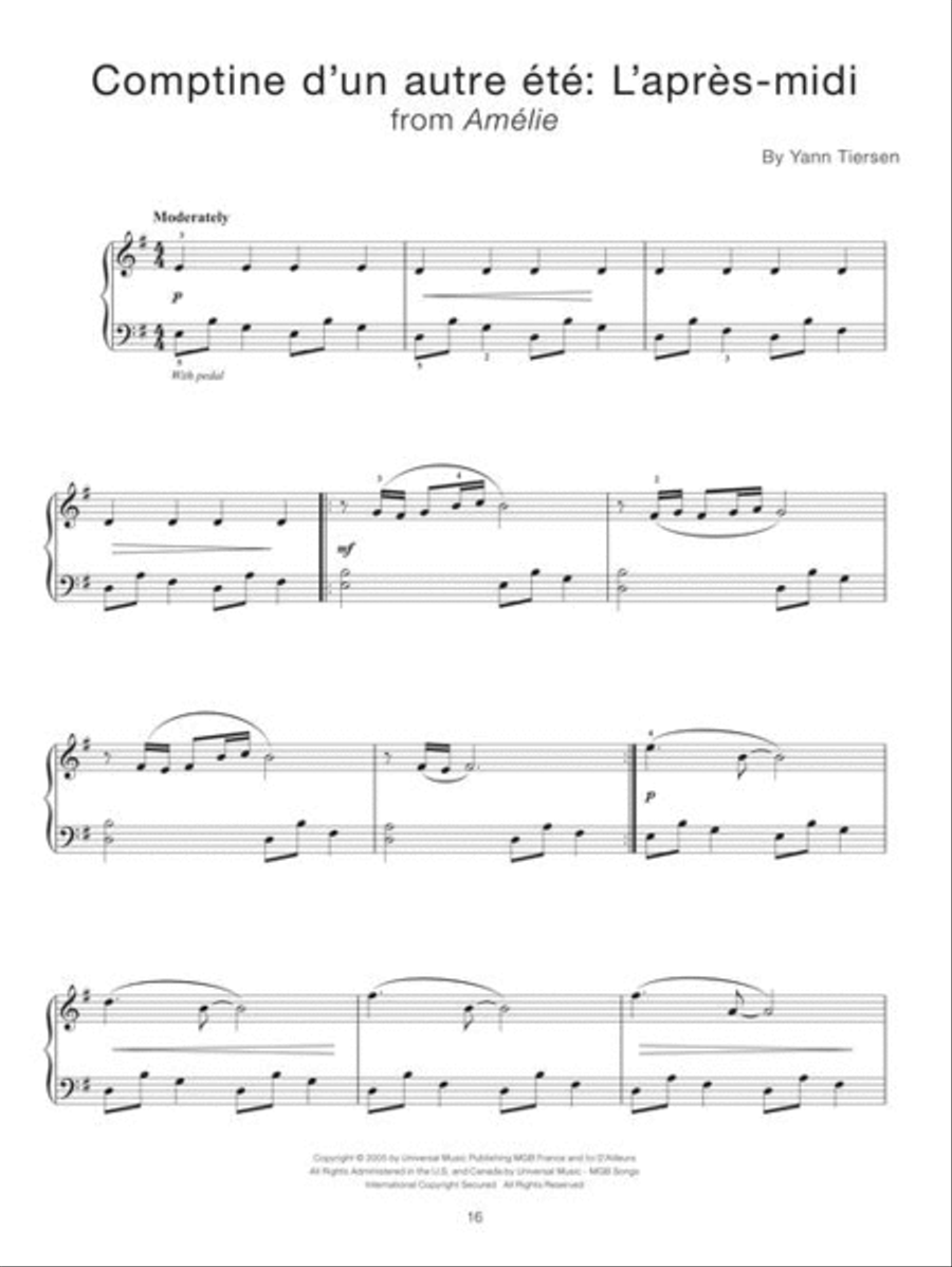 Contemporary Piano Masters Easy Piano scores gallery preview page 8