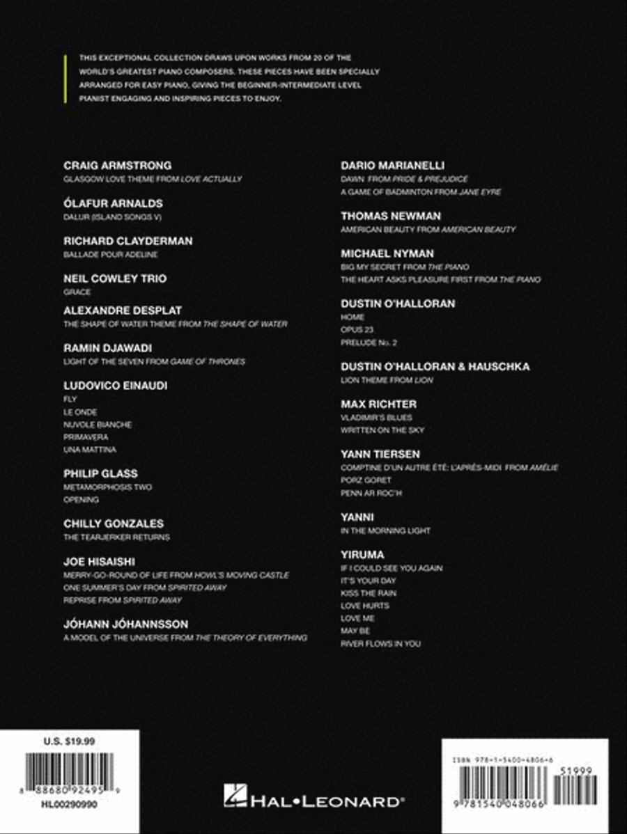 Contemporary Piano Masters Easy Piano scores gallery preview page 9