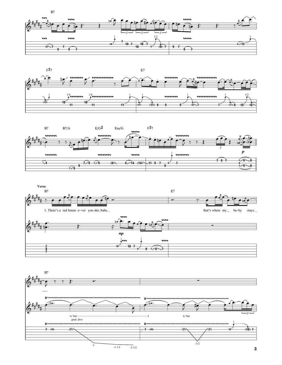 Red House Red House Acoustic Guitar scores gallery preview page 3