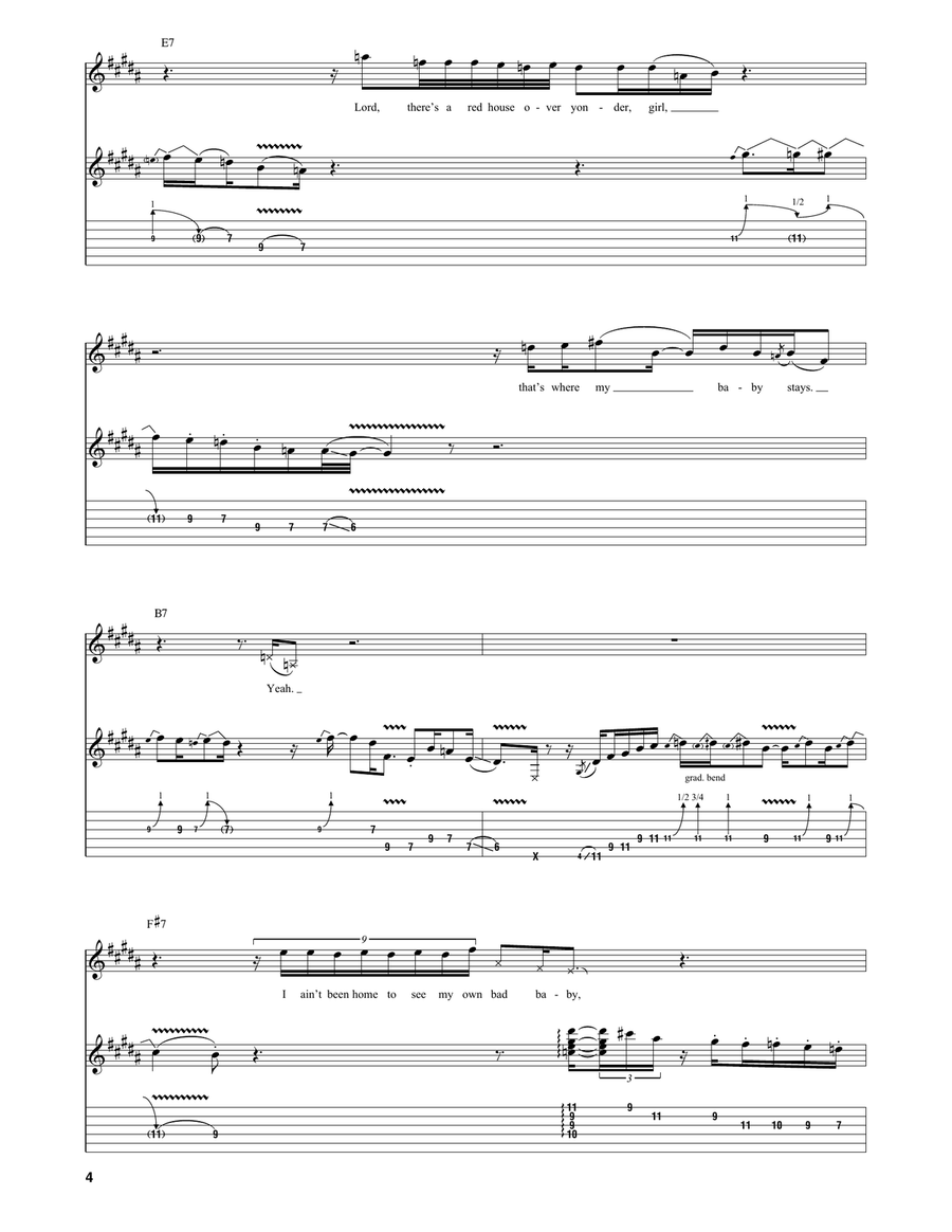 Red House Red House Acoustic Guitar scores gallery preview page 4