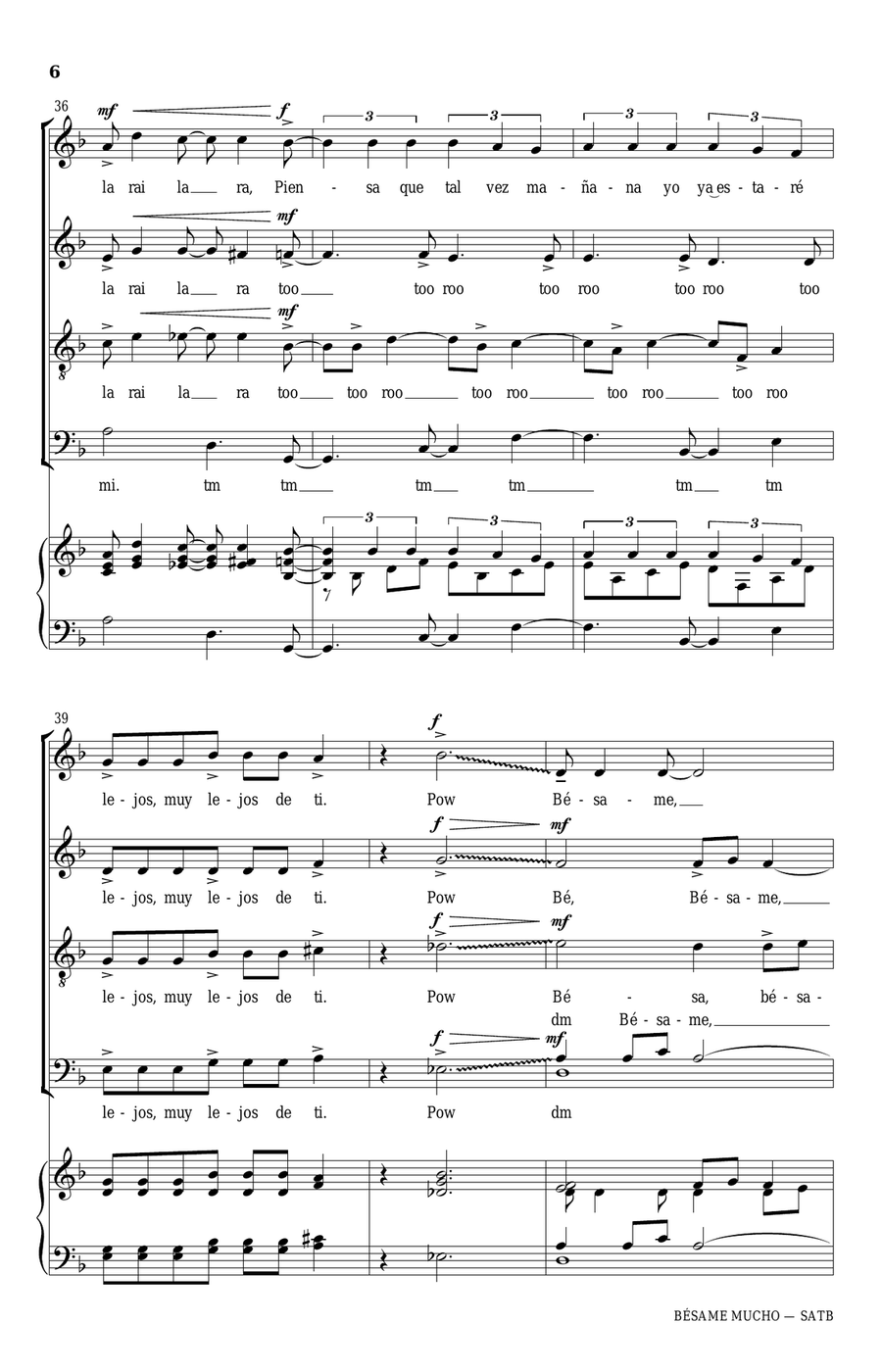 Bésame Mucho Bésame Mucho 4-Part scores gallery preview page 6