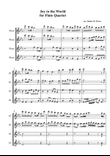 Joy to the World, for flute quartet