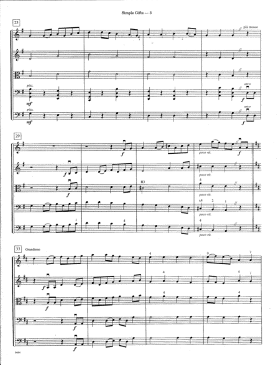 Simple Gifts - Full Score by Shaker Hymn Hymn Score - Digital Sheet Music page 3