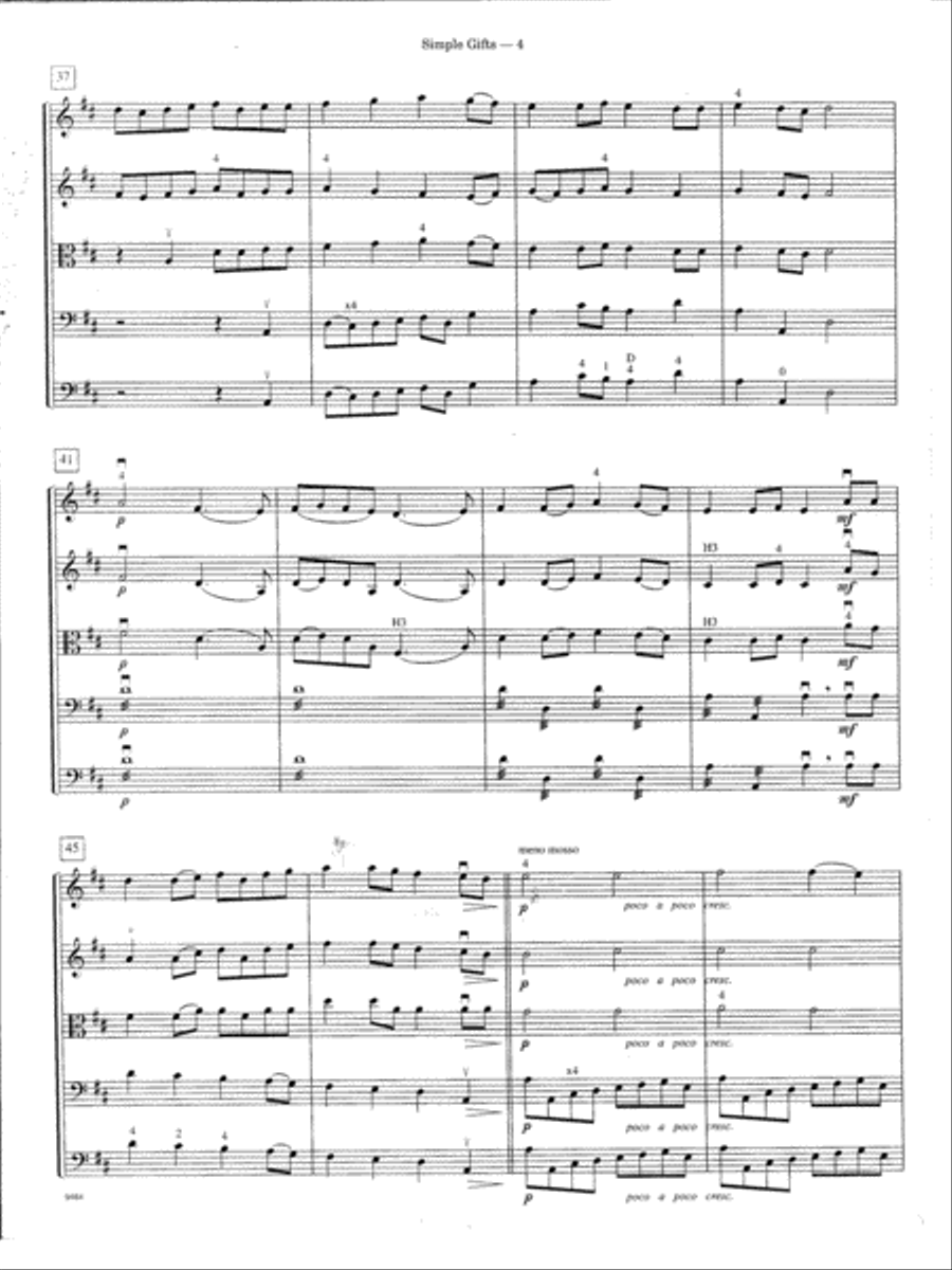 Simple Gifts - Full Score by Shaker Hymn Hymn Score - Digital Sheet Music page 4