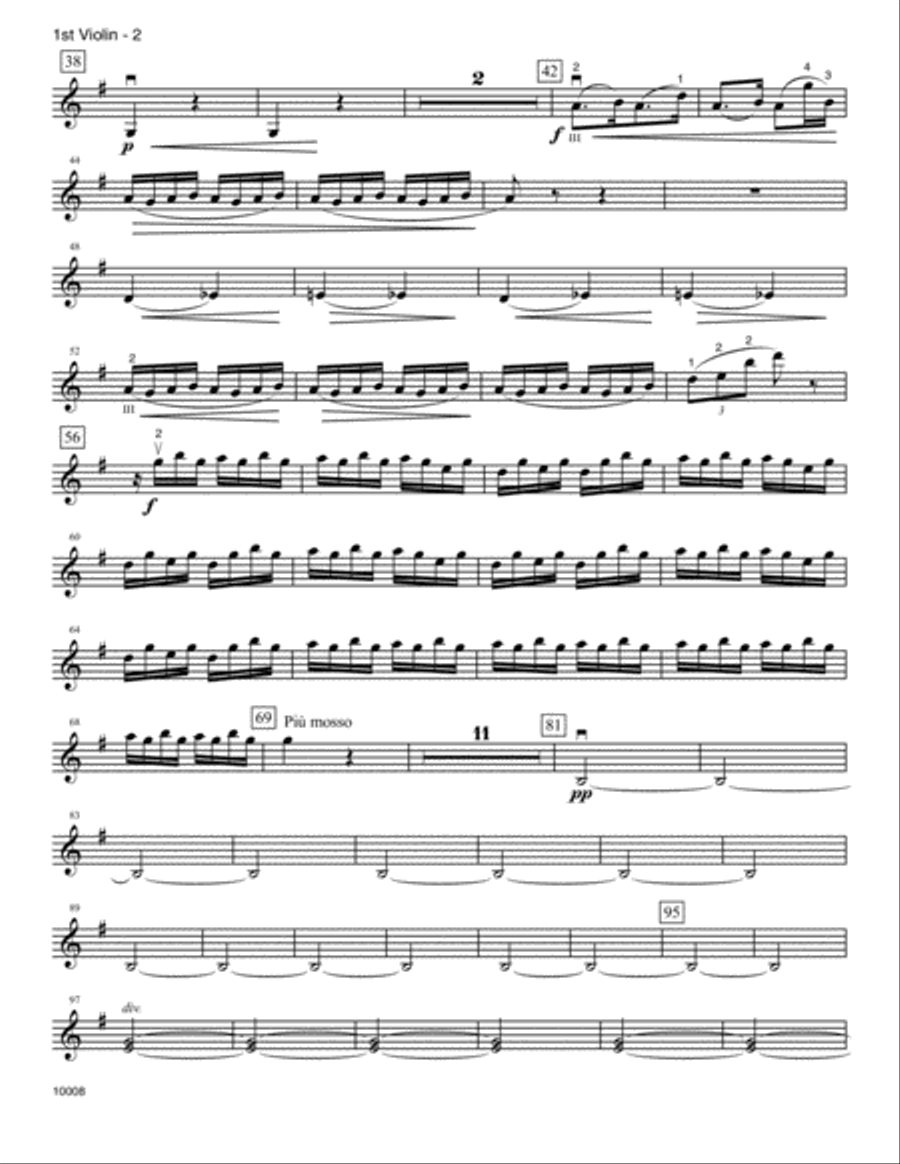 Empress Of The Pagodas (Mother Goose Suite, Mvt. 3) - 1st Violin Violin scores gallery preview page 2