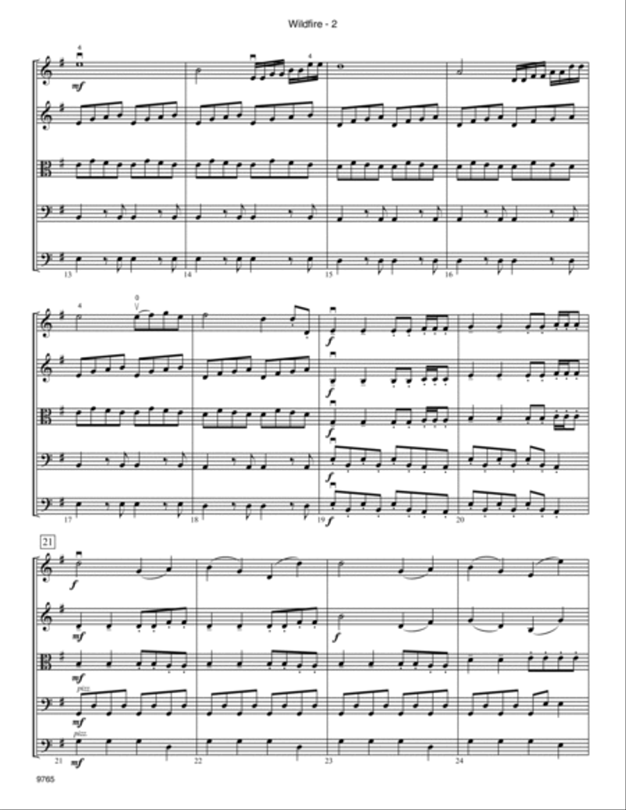 Wildfire - Full Score Score scores gallery preview page 2