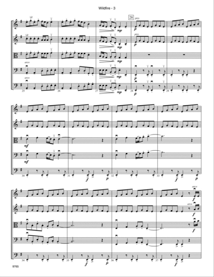 Wildfire - Full Score Score scores gallery preview page 3