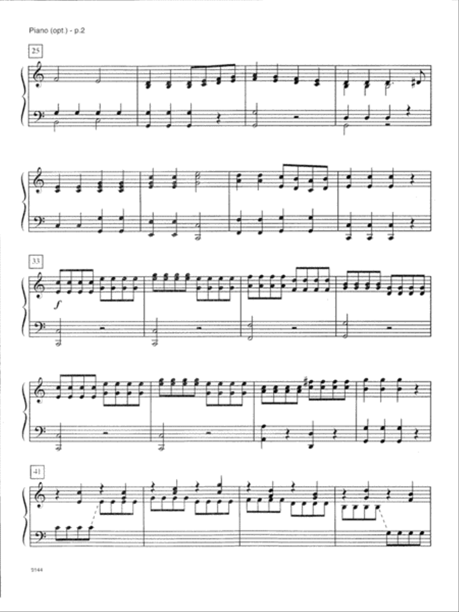 Haydn's Surprise (Theme from Symphony #94, 2nd Mvt.) - Piano Accompaniment Piano Accompaniment scores gallery preview page 2