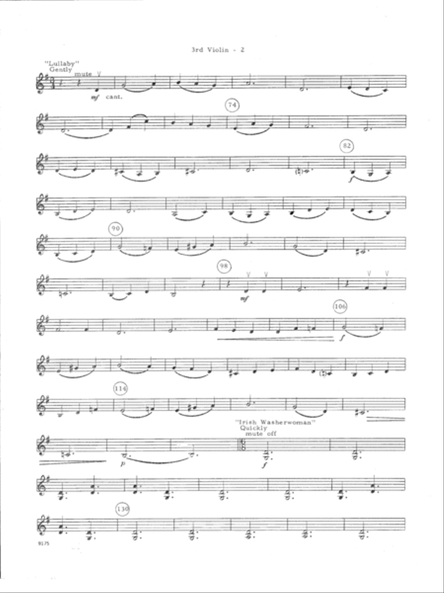 Irish Suite - Violin 3 (Viola T.C.) Viola scores gallery preview page 2