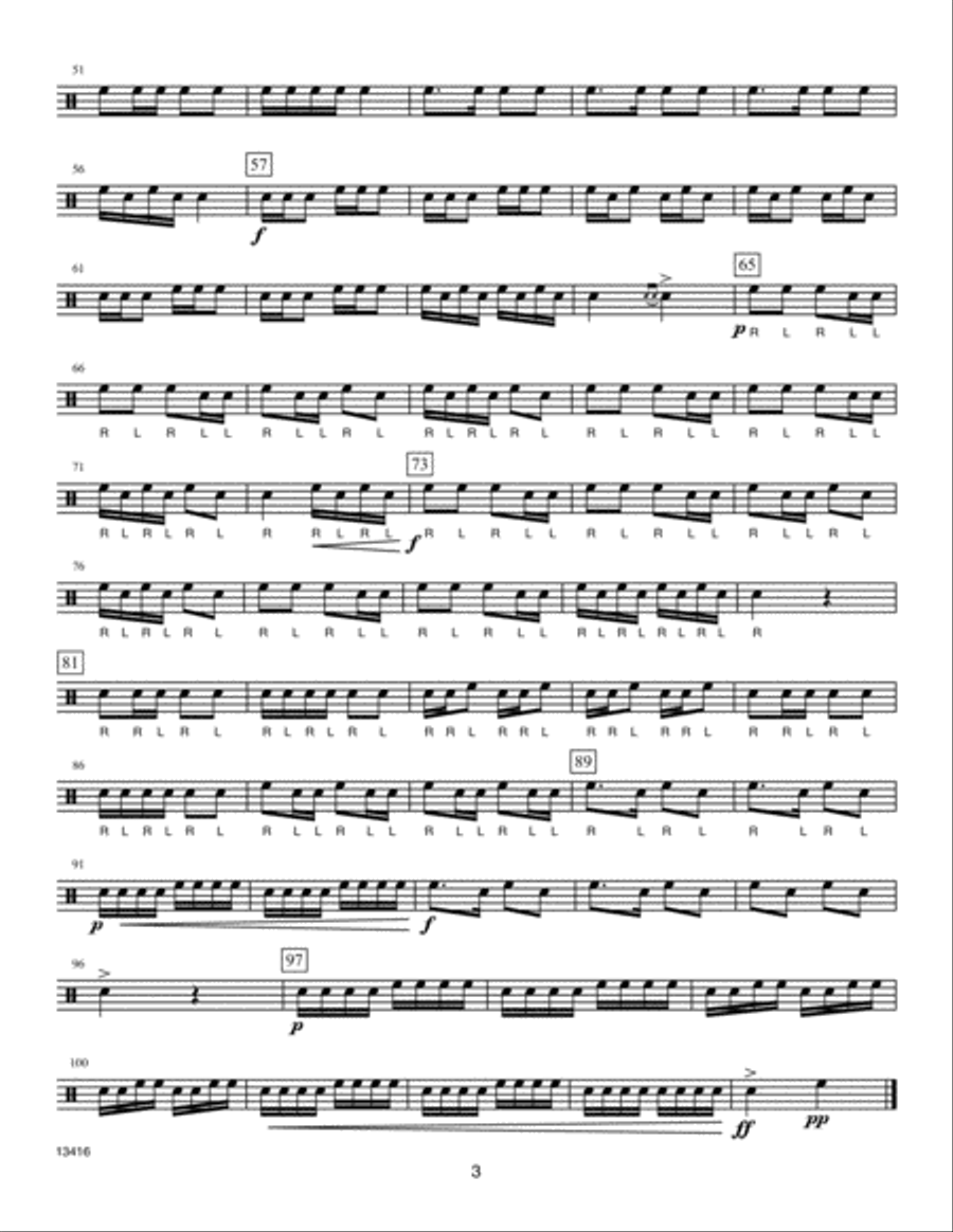 Progressive Solos For Snare Drum Percussion scores gallery preview page 3