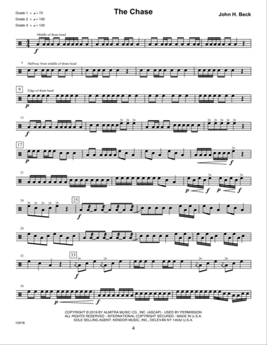 Progressive Solos For Snare Drum Percussion scores gallery preview page 4