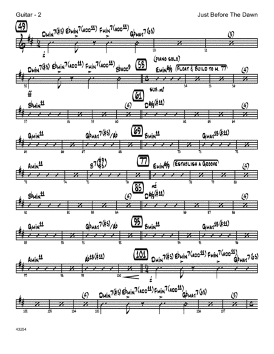 Just Before The Dawn - 3rd Trombone Trombone scores gallery preview page 2
