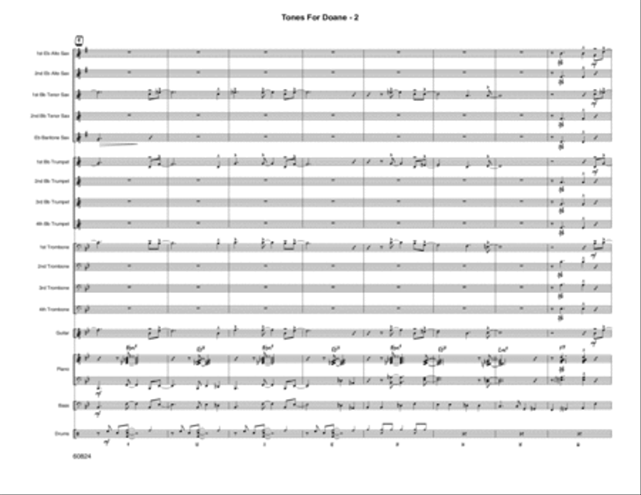 Tones For Doane - Full Score Percussion scores gallery preview page 2