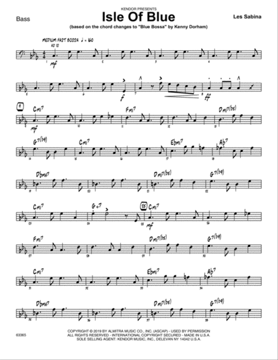 Blue bossa bass hotsell