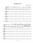 Serenade in D (for piano and string orchestra)