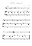 Alle Vögel sind schon da (All the Birds are there/ Spring Song)