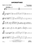 Unforgettable (arr. Roger Holmes) - Tenor Sax Solo (Vocal Alt)
