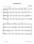 Amazing Grace for four cellos (cello quartet)