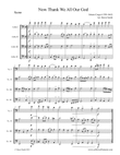 Now Thank We All Our God, a hymn arranged for four intermediate cellos