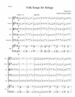 Folk Songs for Strings--Score