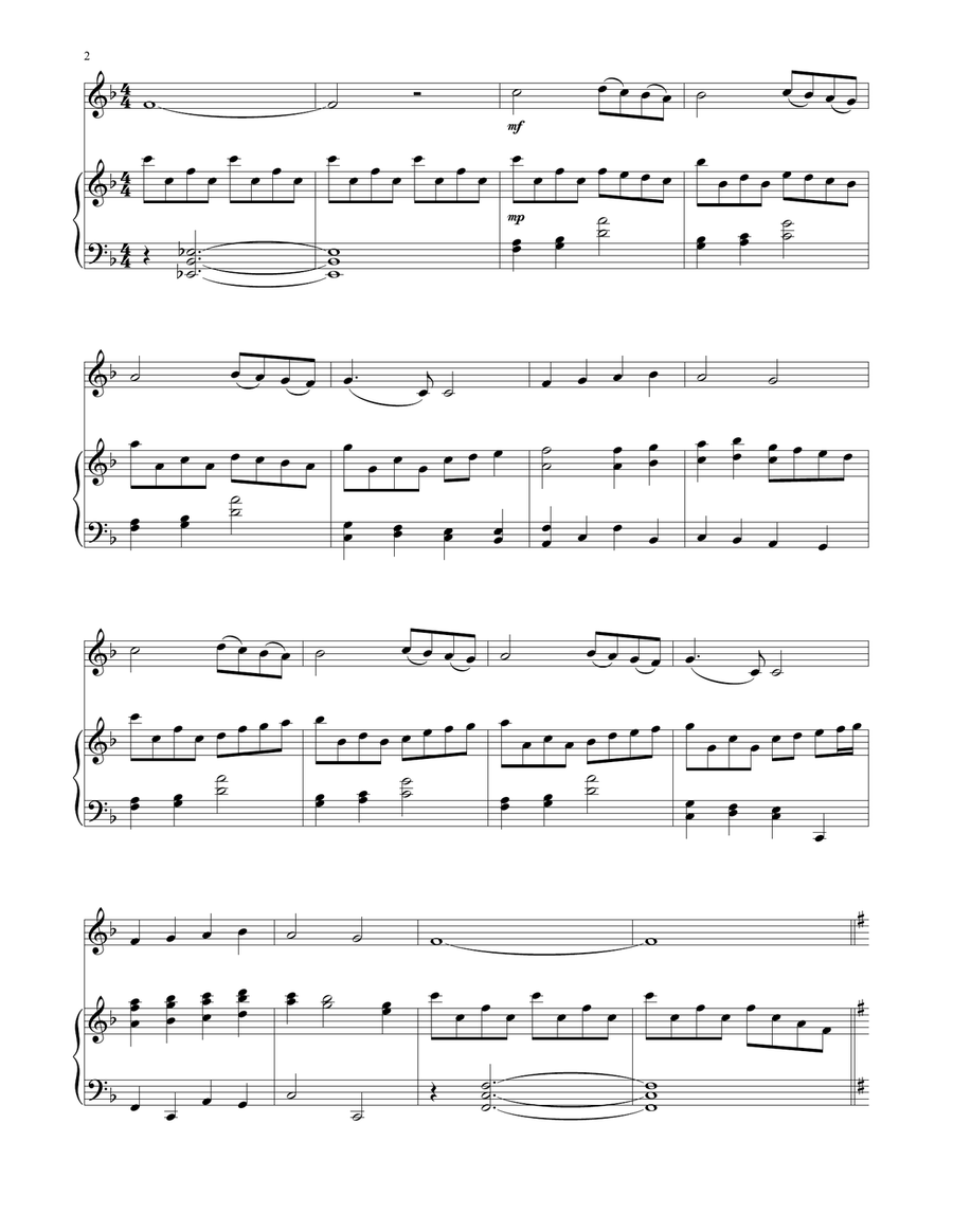 Angels We Have Heard On High Violin Solo scores gallery preview page 2