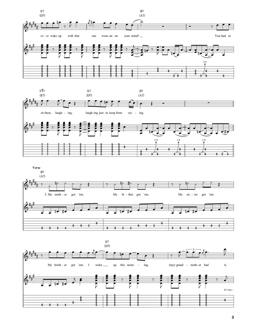 Bullfrog Blues Bullfrog Blues Electric Guitar scores gallery preview page 3